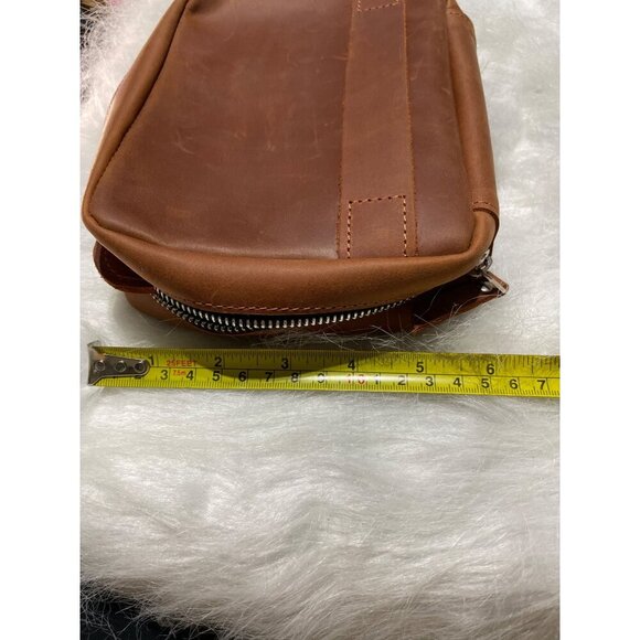 Brown Leather Zipper Travel Organizer With NH Logo - Picture 8 of 8